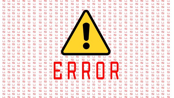 Надпись Error