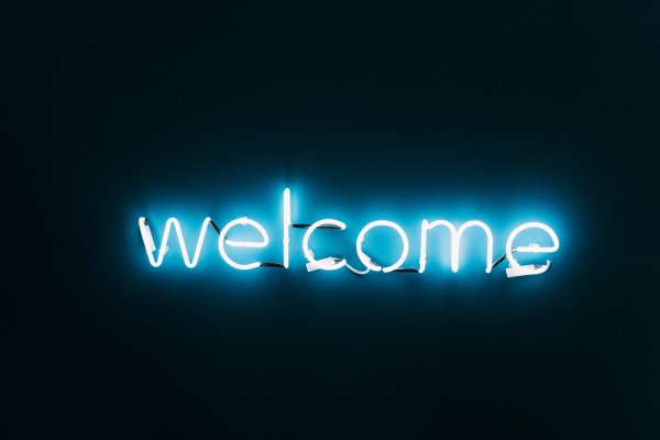 Неон вывеска Welcome