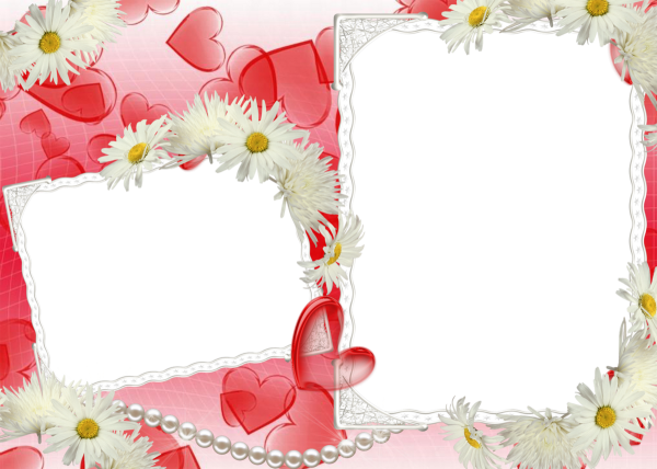 Двойные рамки для фотошопа на прозрачном фоне