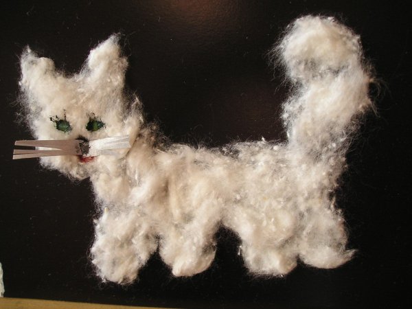 Поделка кошечка