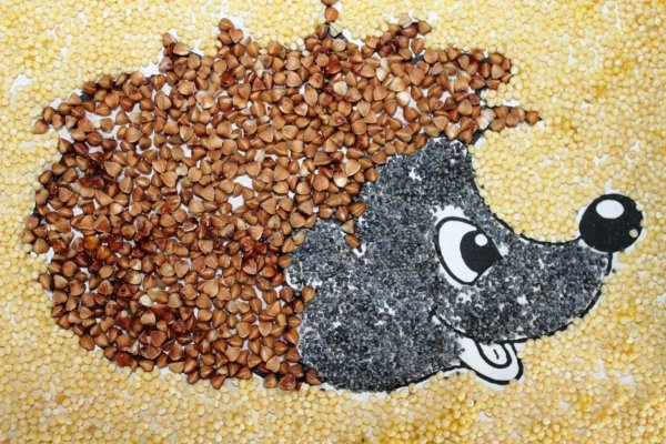 Аппликация крупами