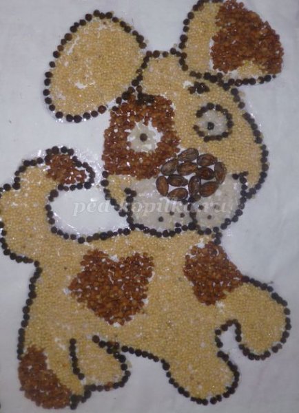 Собачка из круп