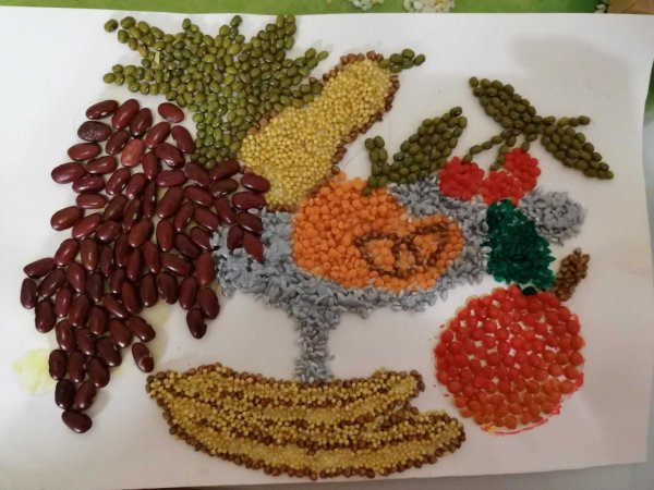 Поделки с крупой