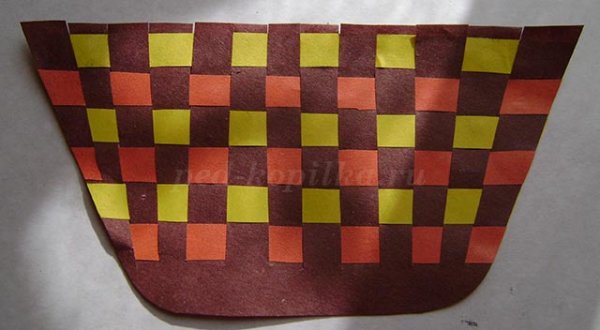 Плетеная корзинка из бумаги 4 класс