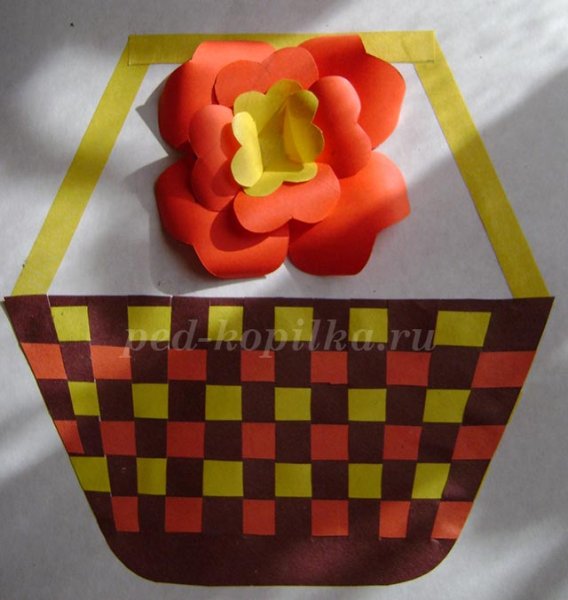 Корзины из бумажных полос