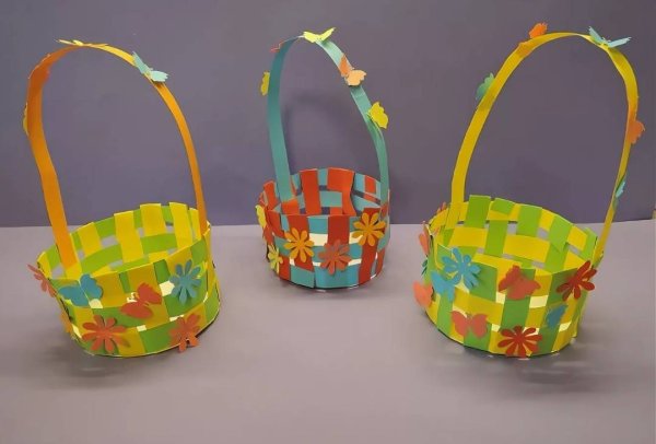 Поделка корзинка из бумаги