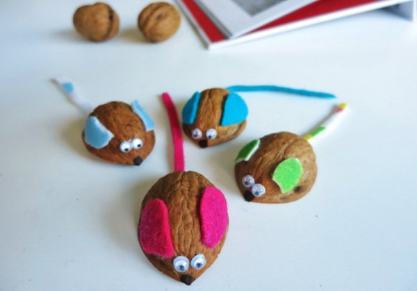 Лепка из скорлупы грецкого ореха в детском