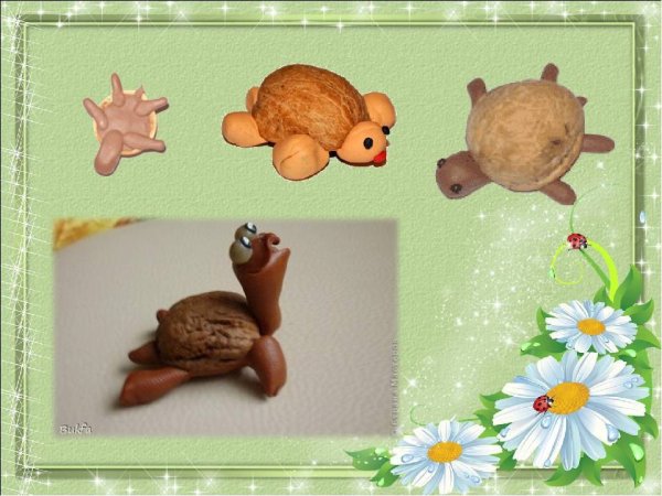 Поделки из скорлупы грецкого ореха