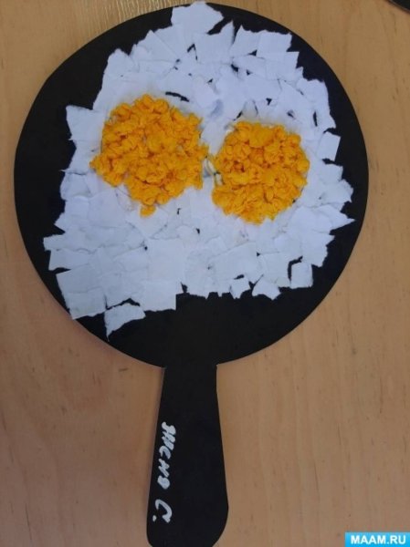 Оригинальная аппликация в старшей группе