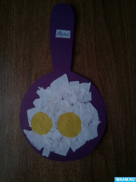 Аппликация продукты питания старшая группа