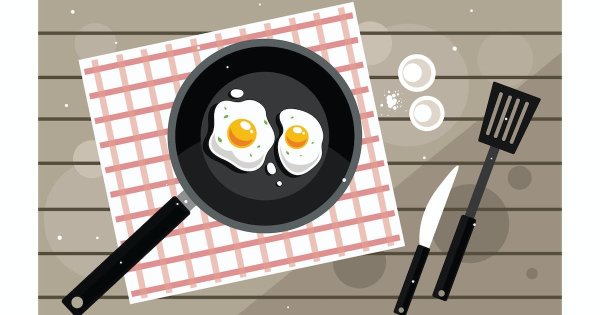 Аппликация для детей яичница на сковороде