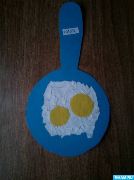 Аппликация на тему продукты