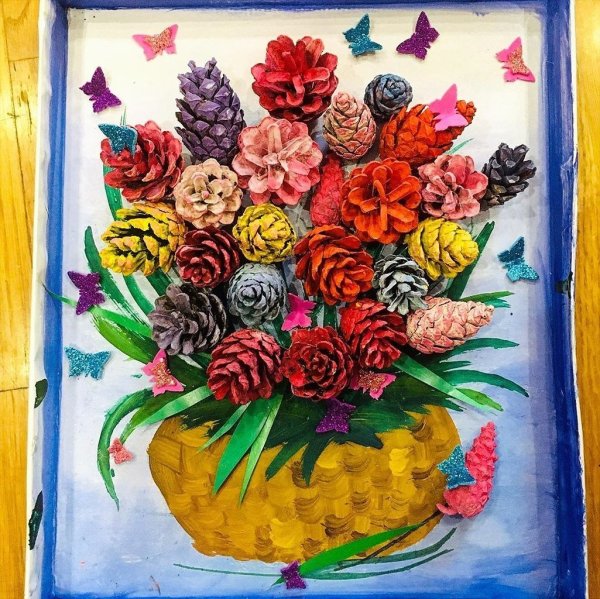 Поделка осеннее панно