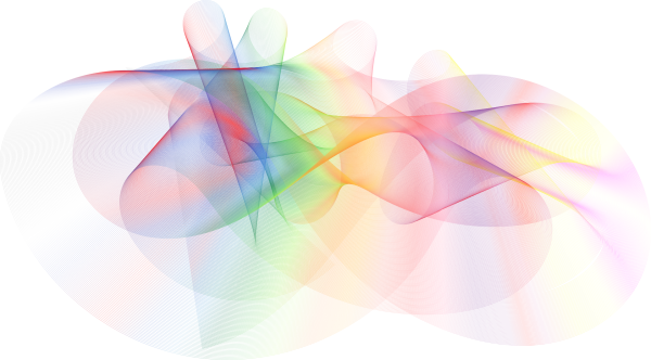 Цветная абстракция на белом фоне