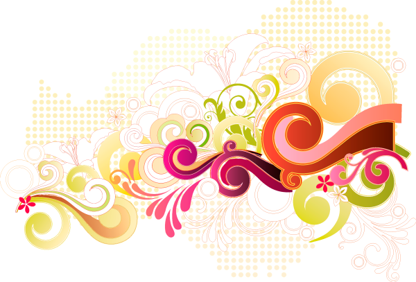 Разноцветные завитушки