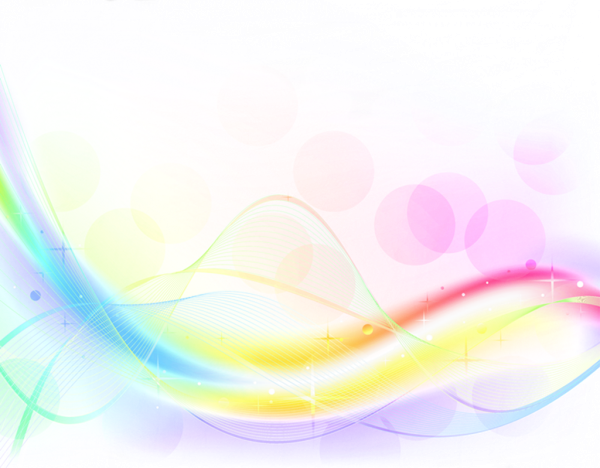 Радужная абстракция на белом фоне