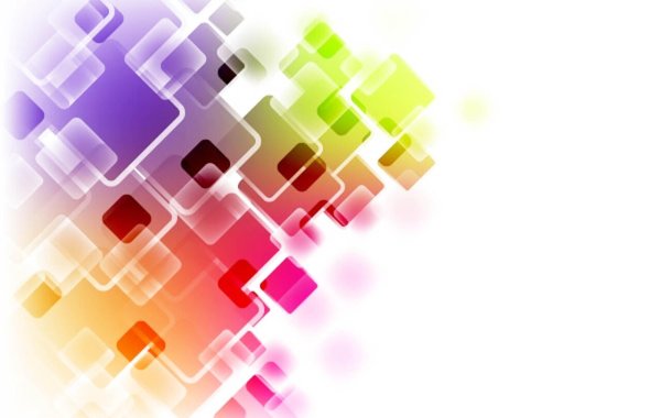 Абстракция квадраты на прозрачном фоне