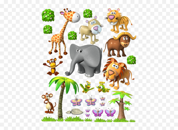 Африканские животные мультяшные