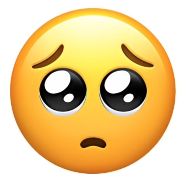 Смайлик с грустными глазами
