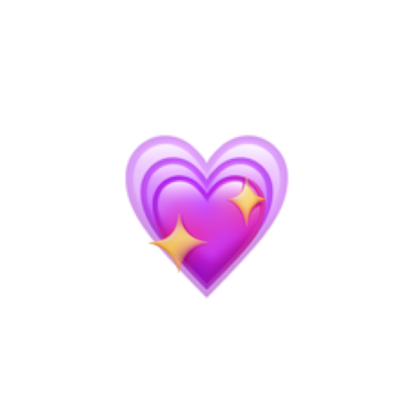 Смайлик сердечко без фона