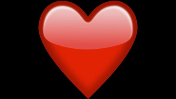 Красное сердечко смайлик