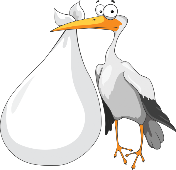 Аисты мультяшные