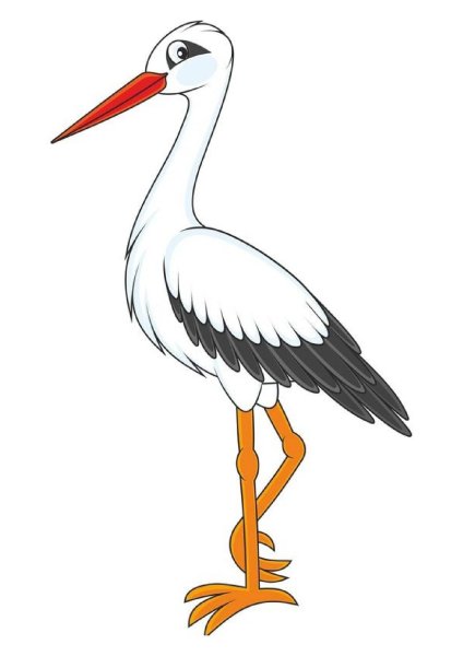 Аист картинка для детей