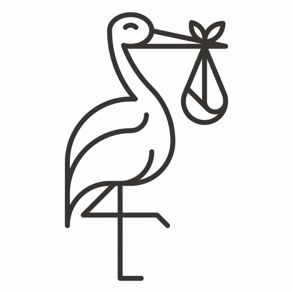 Аист пиктограмма