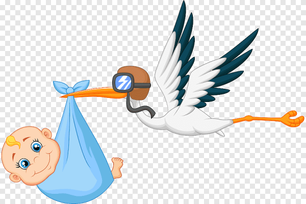 Аист с мальчиком