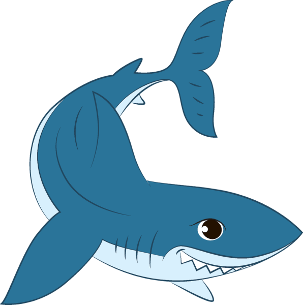 Акула клипарт вектор