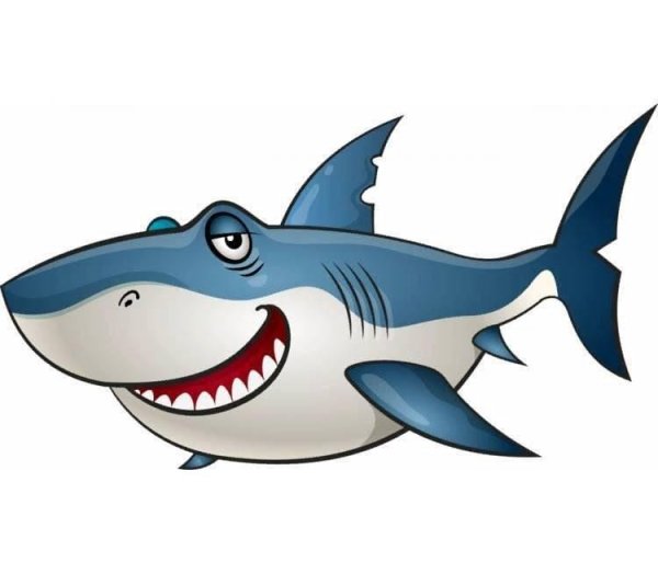 Акула мультяшка