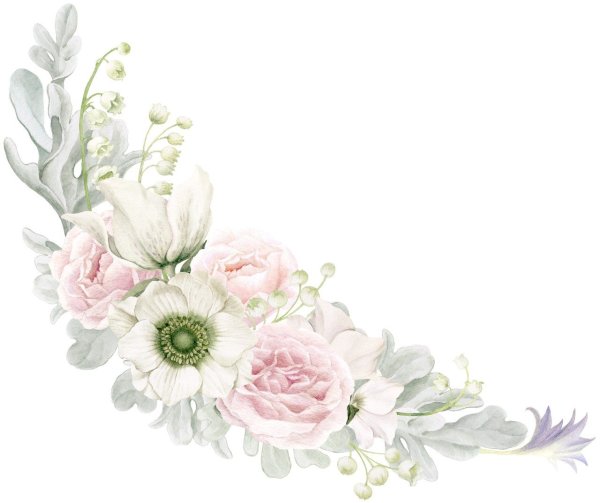 Нежные цветы для пригласительных