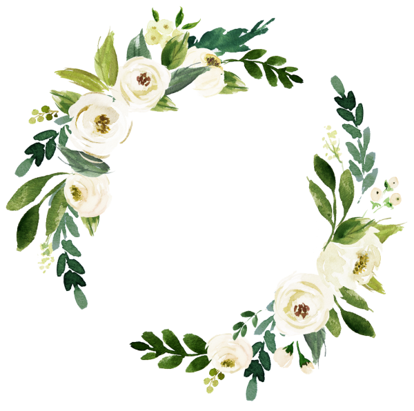 Акварельные цветы для пригласительных