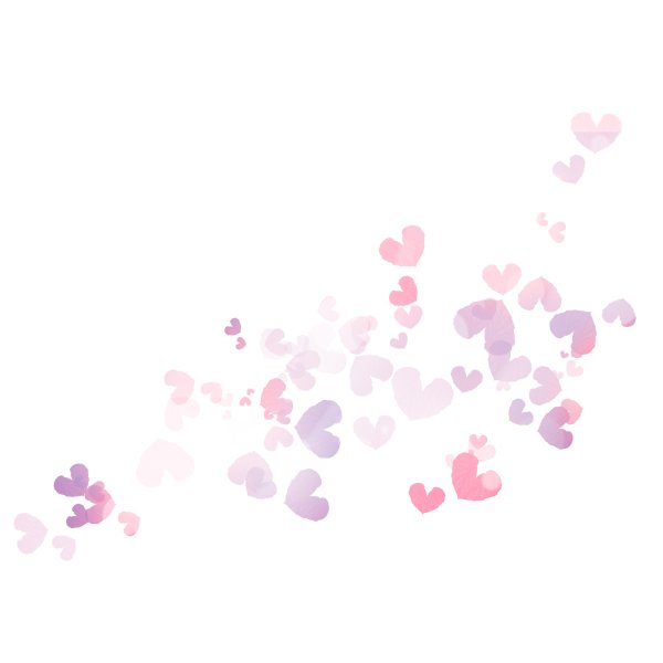 Россыпь мелких фиолетовых лепестков