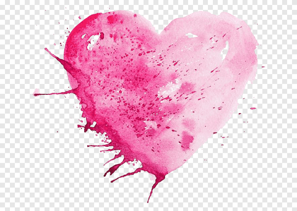 Картинки любовь акварель на белом фоне