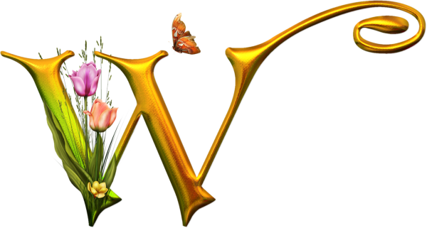 Красивые английские буквы на прозрачном фоне