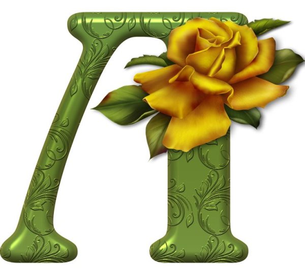 Цветочный алфавит л