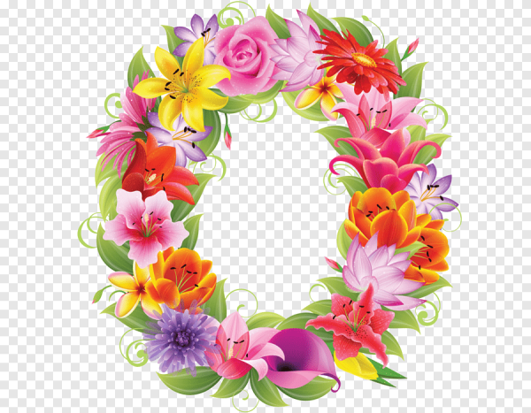 Буквы в цветах