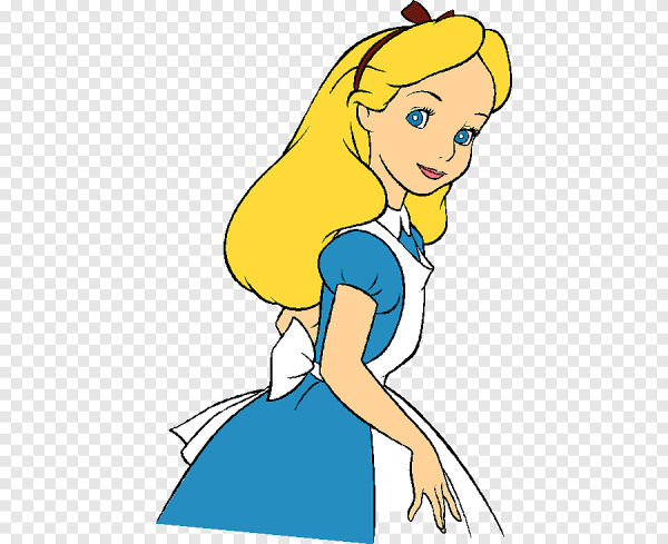 Алиса в стране чудес на прозрачном фоне