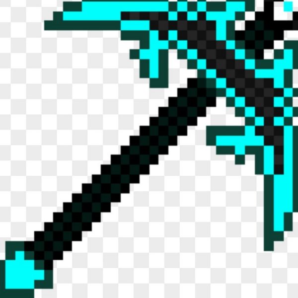 Алмазная кирка в МАЙНКРАФТЕ