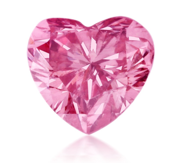 Розовый бриллиант сердце