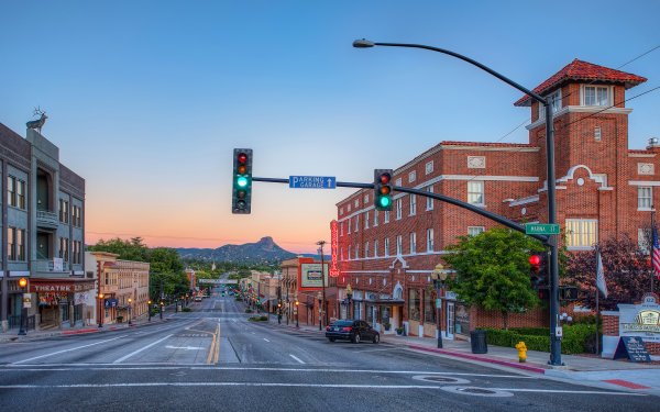 Город Прескотт штат Аризона улочки