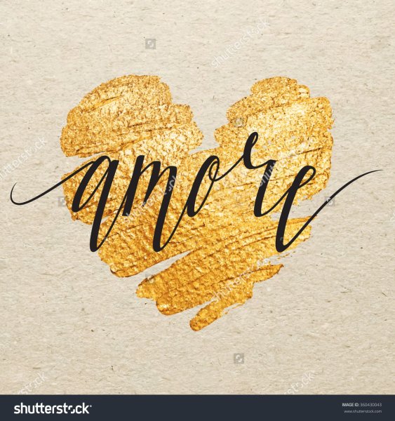 Картина с надписью Amore