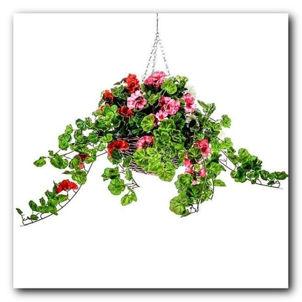 Искусственные ампельные растения короткие