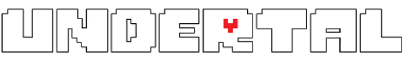 Надпись Undertale без фона