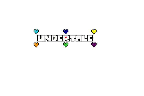 Надпись Undertale без фона