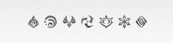 Символы из Геншина