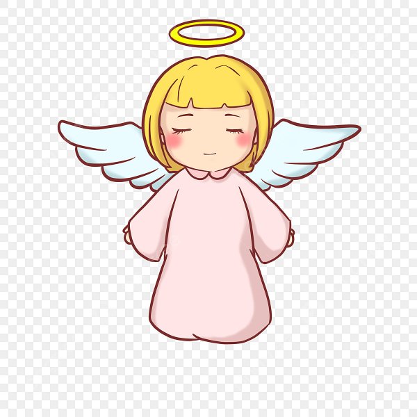 Ангел с нимбом