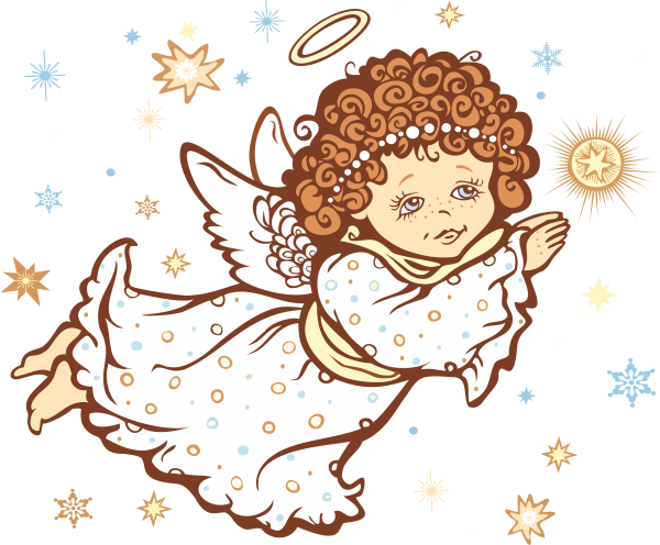 Ангел на прозрачном фоне