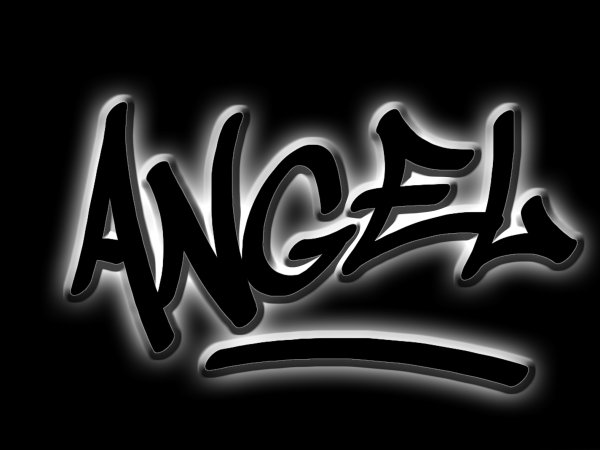 Надпись ангел